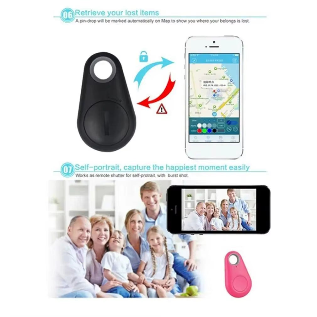 1-5Pcs Wireless Mini GPS Tracker anti Lost Alarm Key Finder with Bluetooth APP for Iphone/Android Smart Tag Locator for Key Pets