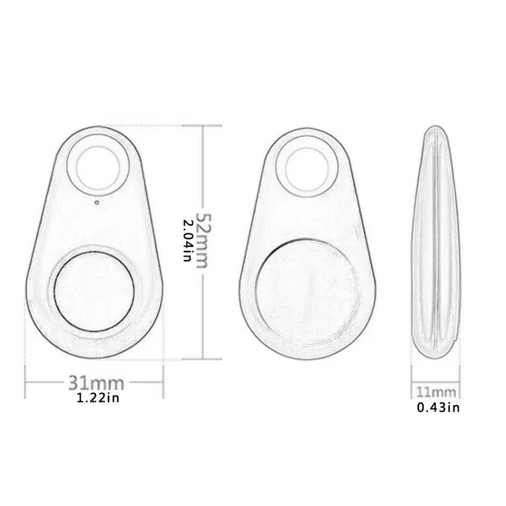 1-5Pcs Wireless Mini GPS Tracker anti Lost Alarm Key Finder with Bluetooth APP for Iphone/Android Smart Tag Locator for Key Pets